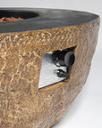 41.73" W Round Concrete Gas Fire Pit Bowl