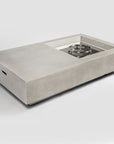 60"W Rectangular Concrete Fire Pit Table