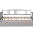 Twin Size Wood Daybed with Trundle
