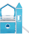 Bunk Bed with Slide, Tent and Tower