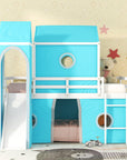 Bunk Bed with Slide, Tent and Tower