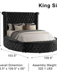 (BonaNest Sample) Vigor Glam Storage Platform Bed