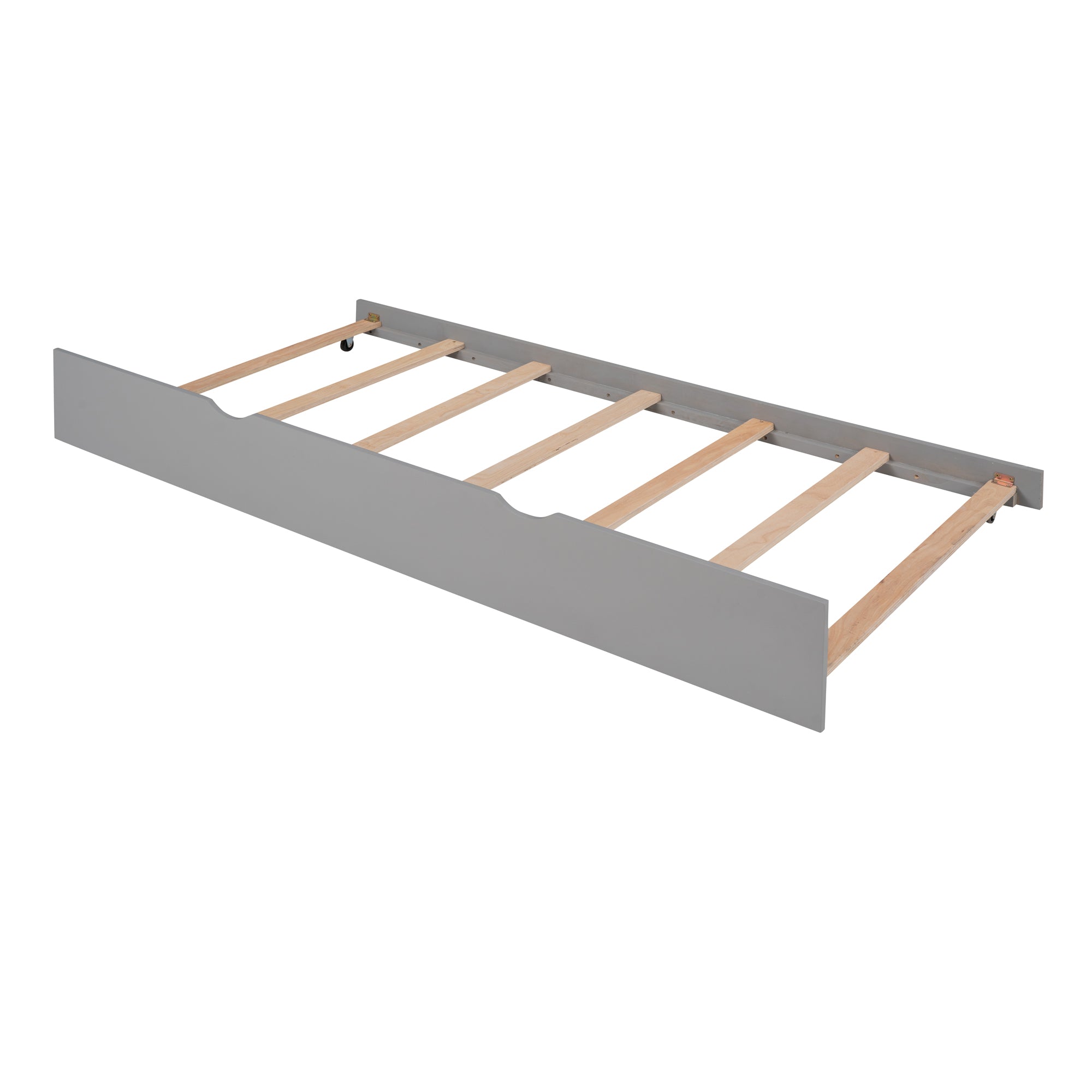 House Wood Kid's Bed with Wood Trundle