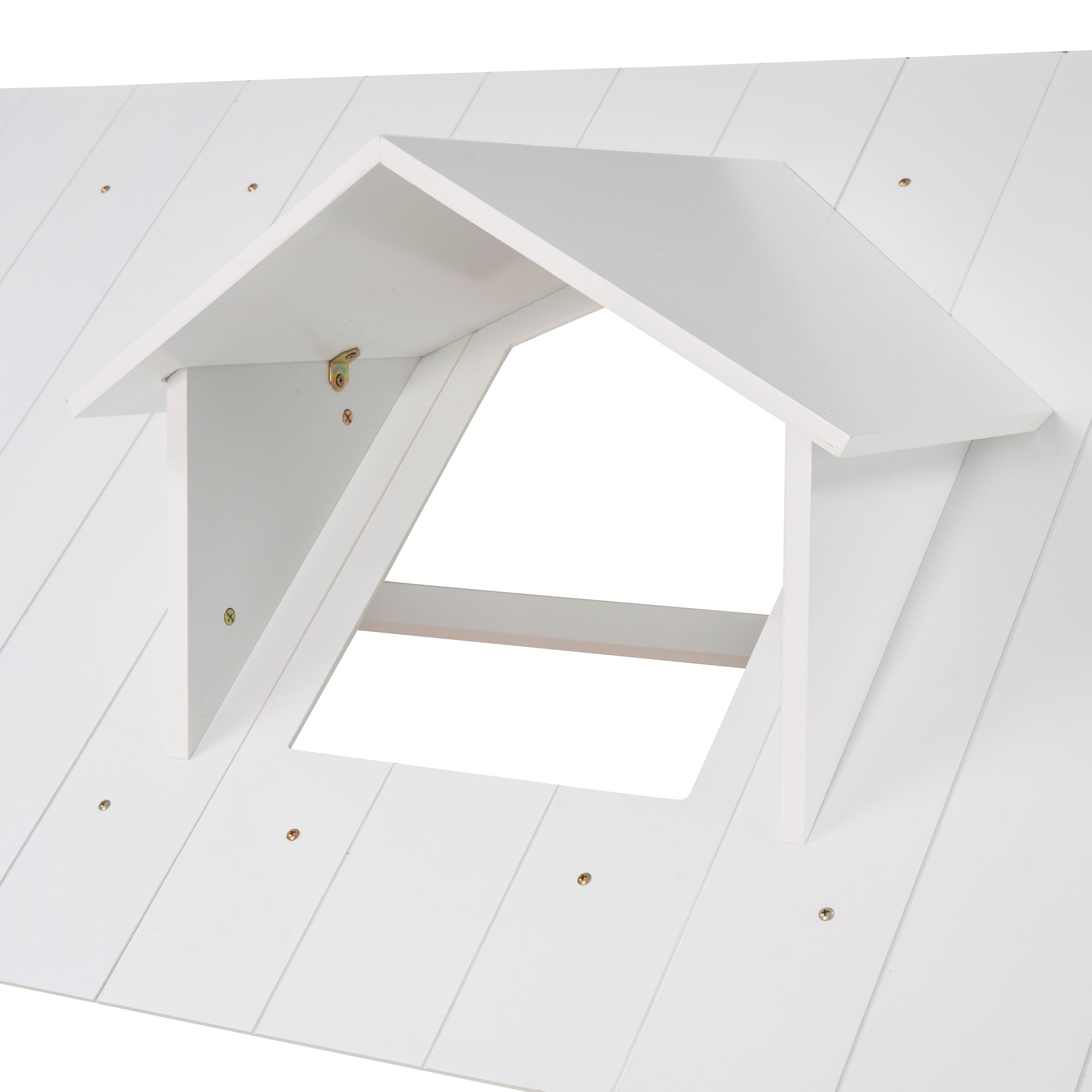 House Wood Kid's Bed with Wood Trundle