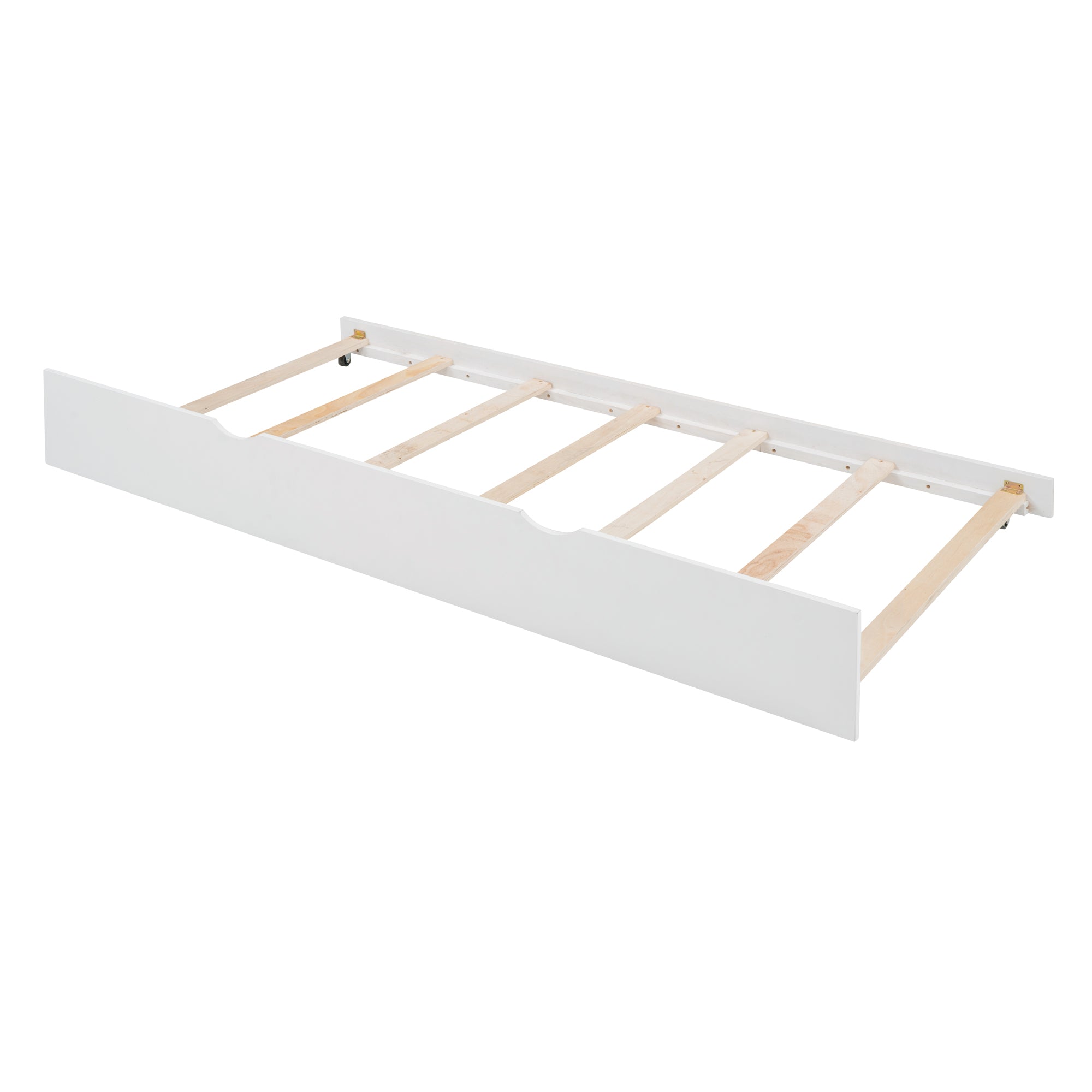 House Wood Kid's Bed with Wood Trundle