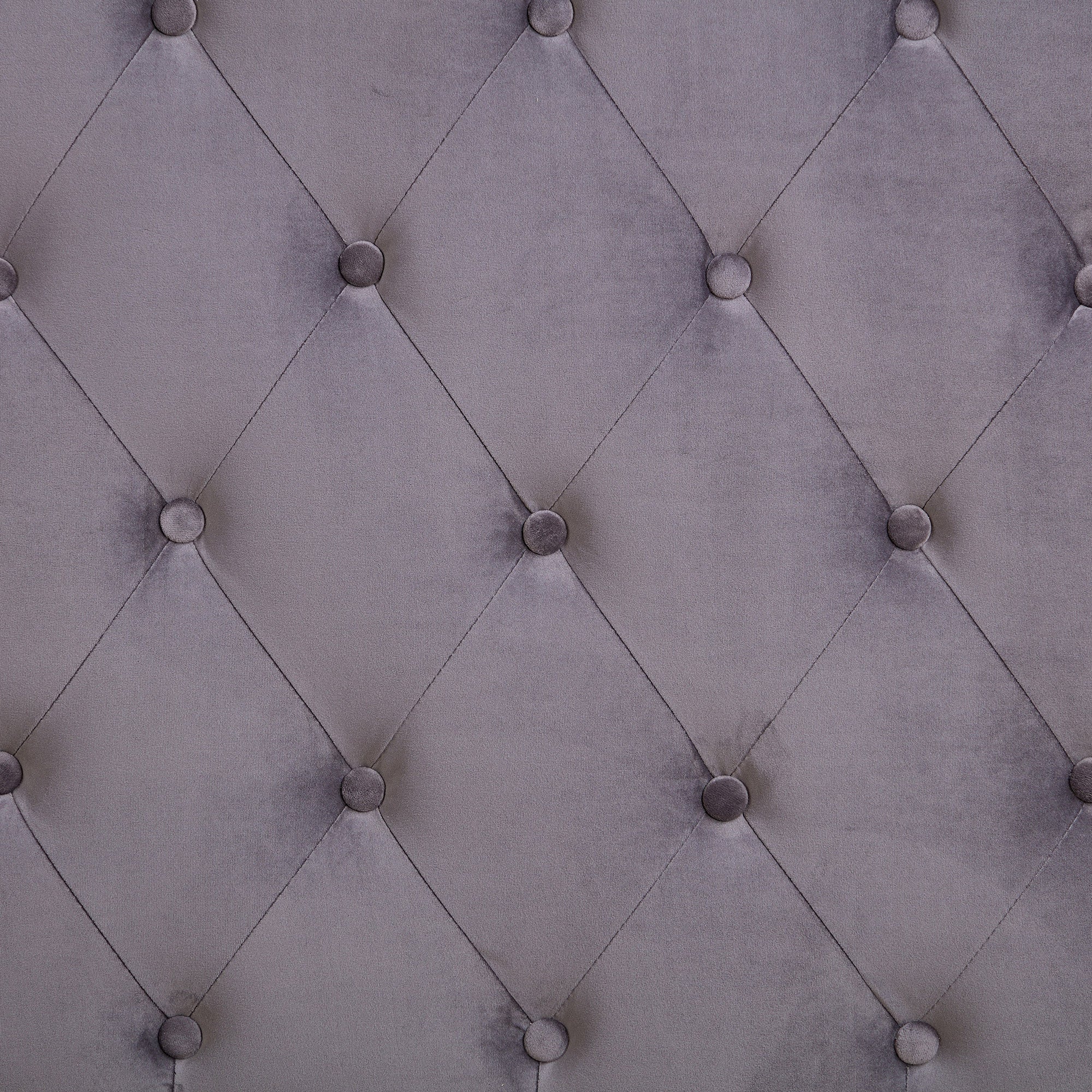 Velvet Upholstered Twin Size Button-Tufted Sofa Daybed with Trundle, Grey