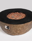 41.73" W Round Concrete Gas Fire Pit Bowl
