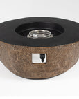 41.73" W Round Concrete Gas Fire Pit Bowl