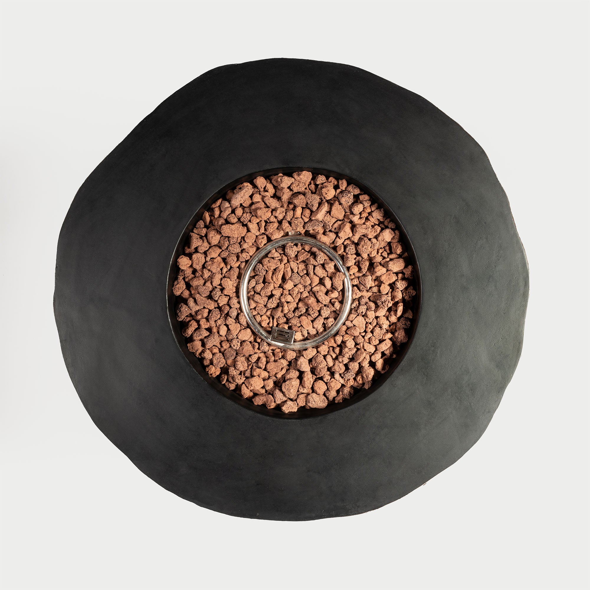 41.73" W Round Concrete Gas Fire Pit Bowl