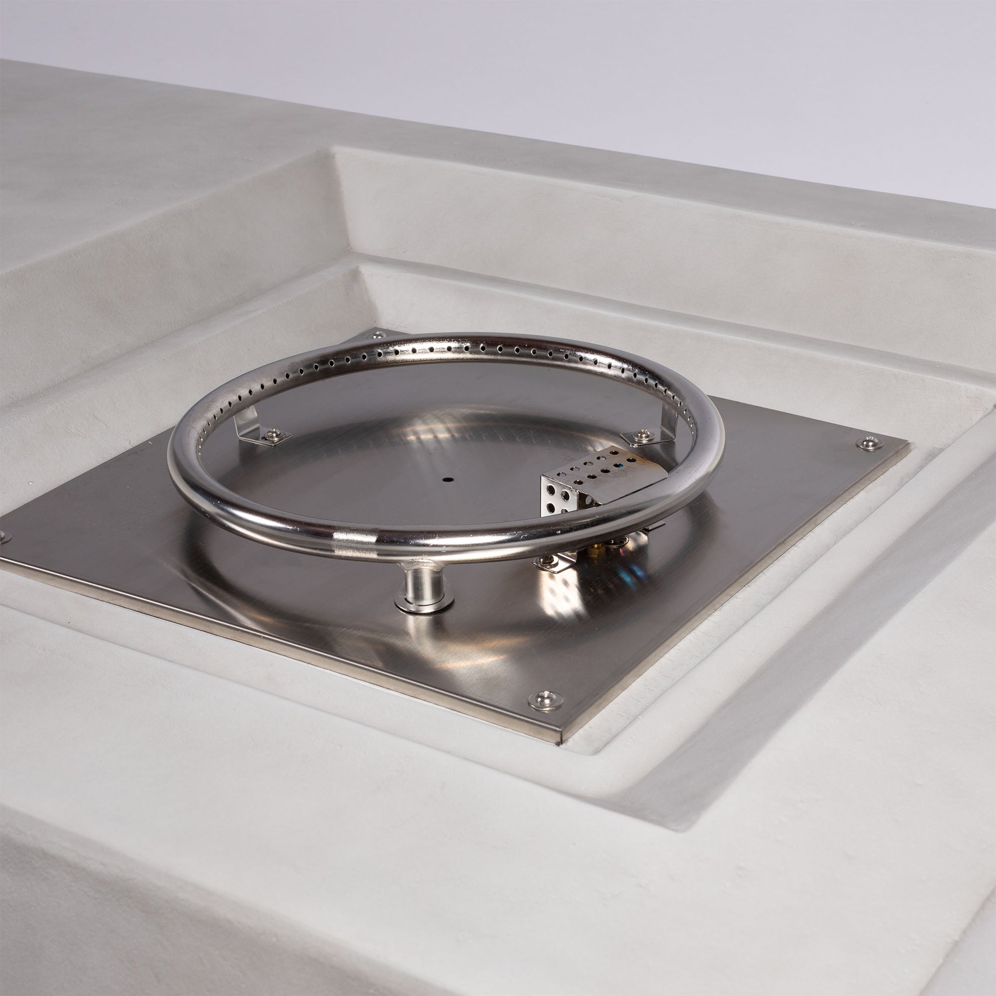 60"W Rectangular Concrete Fire Pit Table