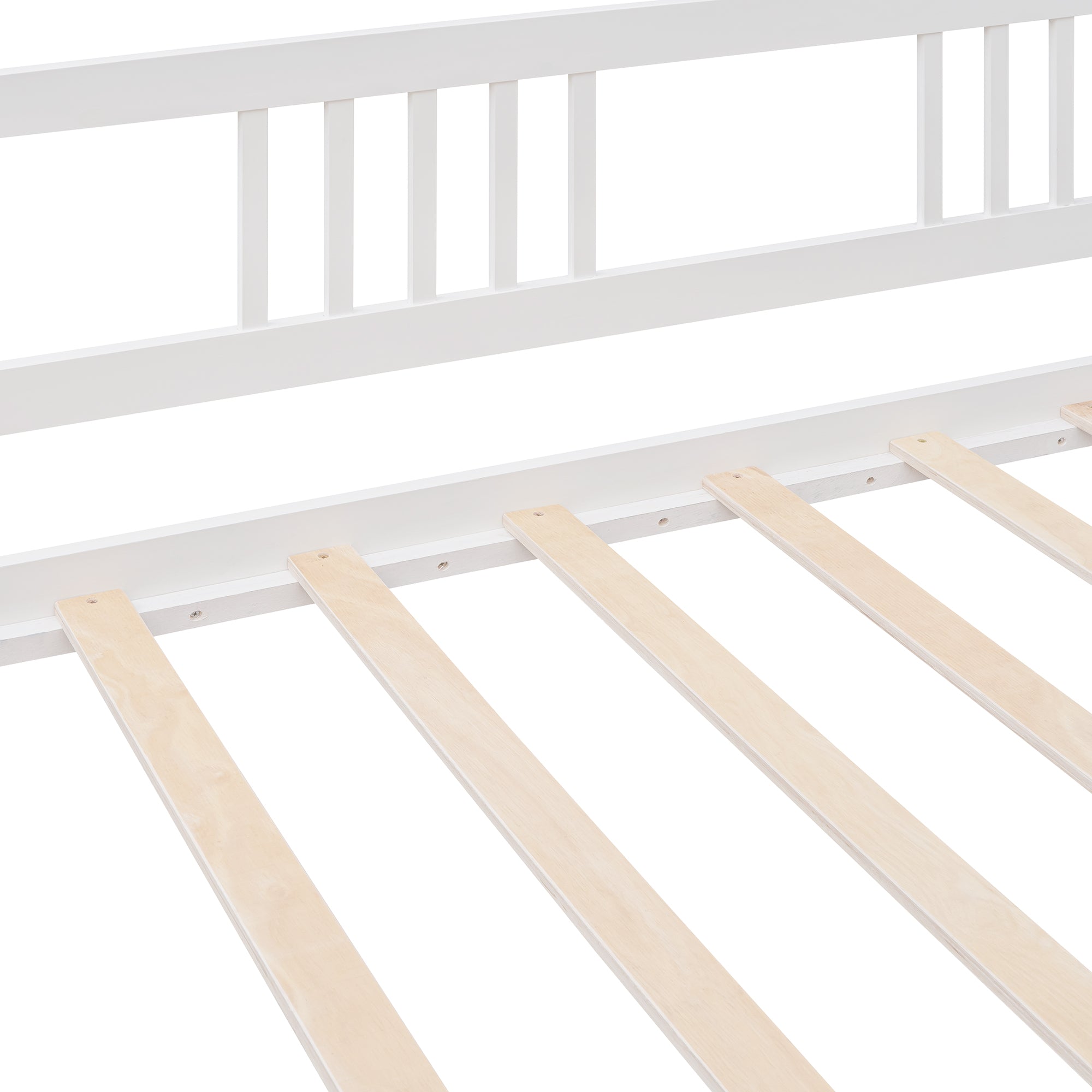 Twin Size Wood Daybed with Trundle