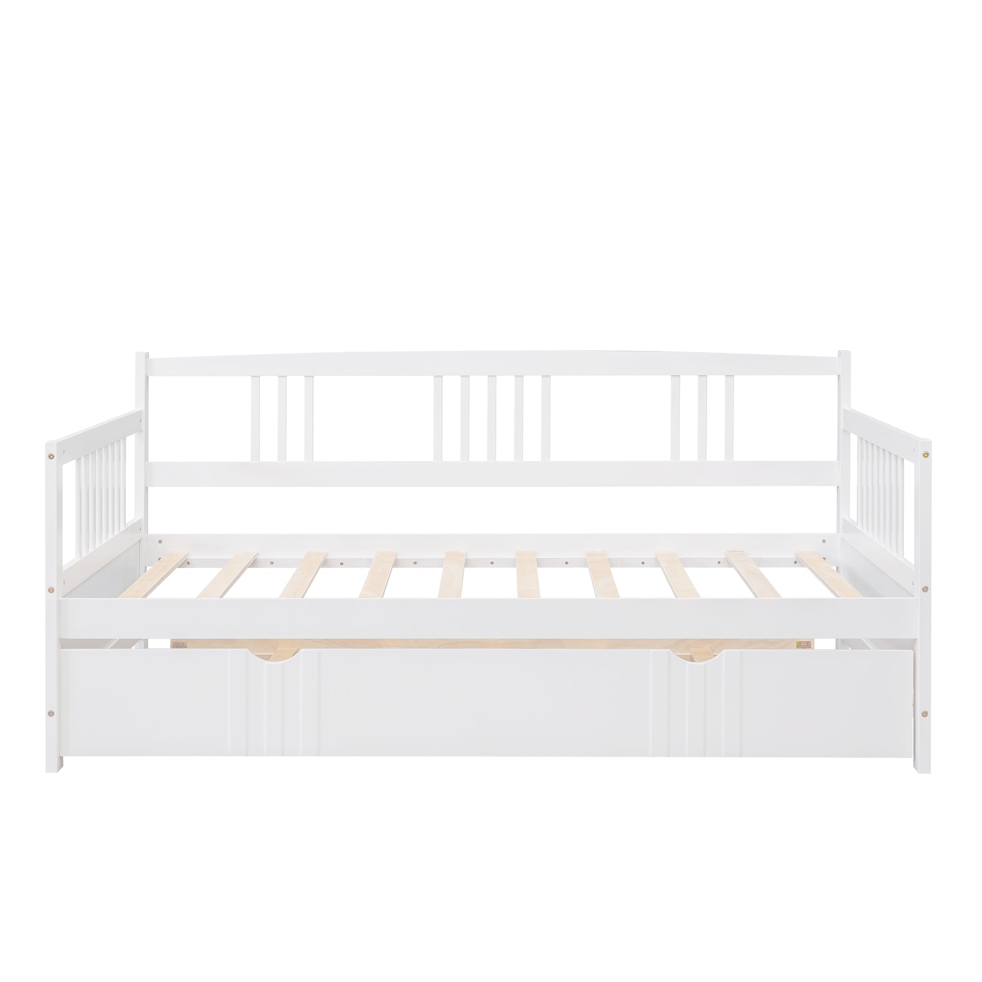 Twin Size Wood Daybed with Trundle