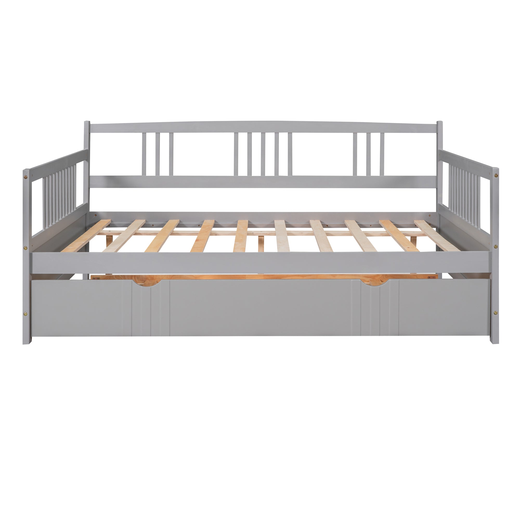 Twin Size Wood Daybed with Trundle