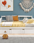 Twin Size Wood Daybed with Trundle