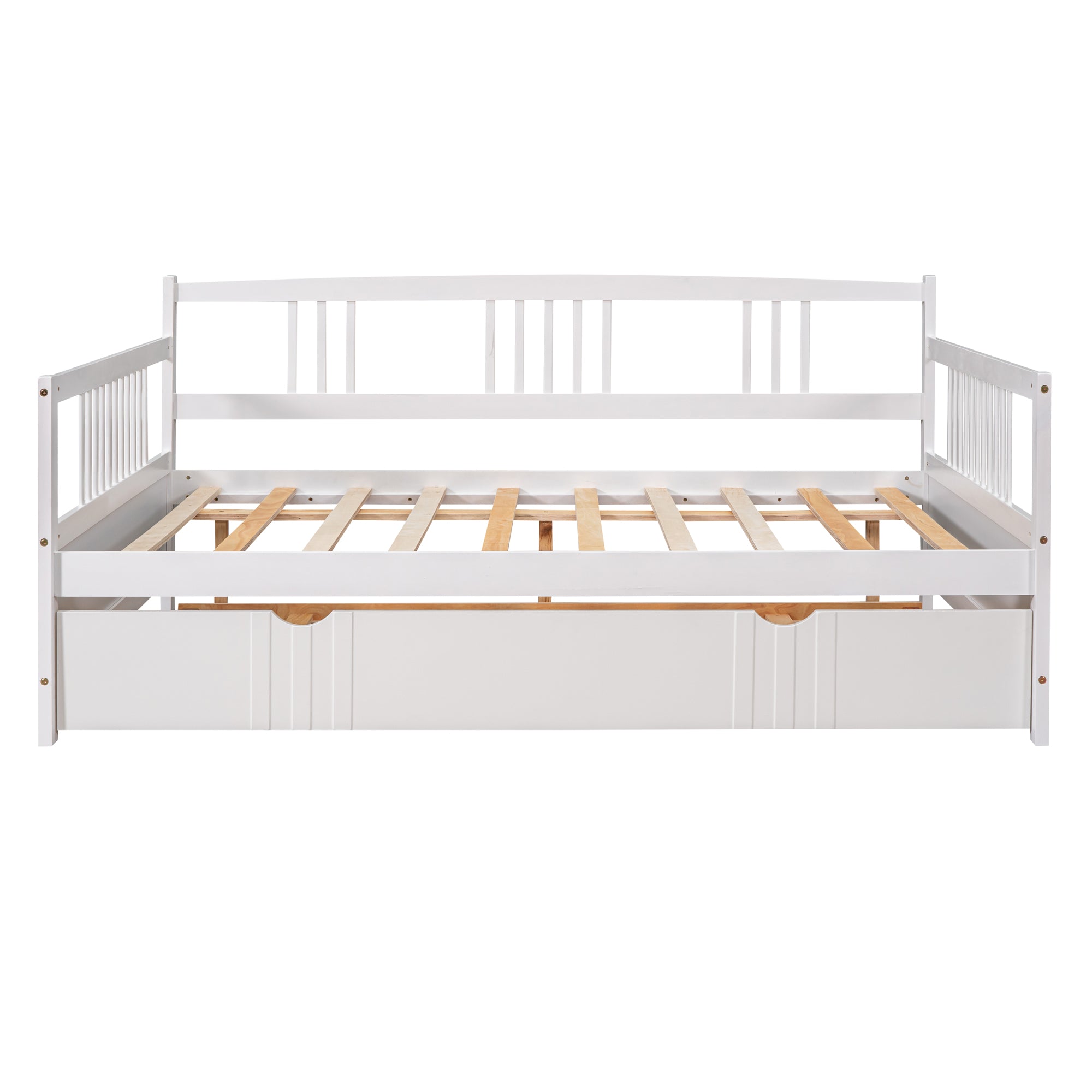 Twin Size Wood Daybed with Trundle