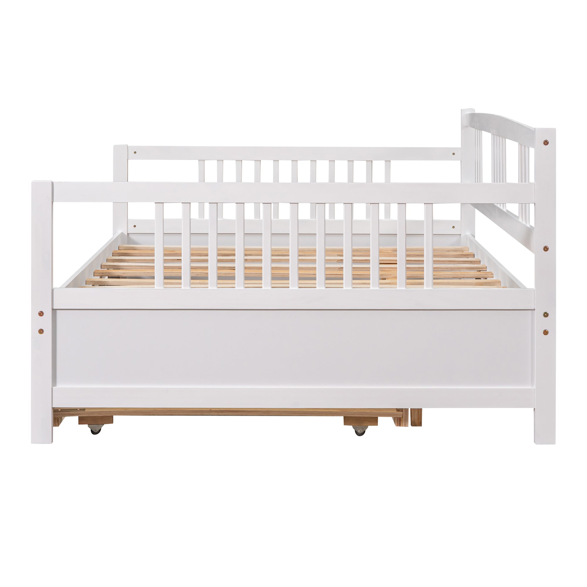 Twin Size Wood Daybed with Trundle