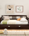 Twin Size Wood Daybed with Trundle