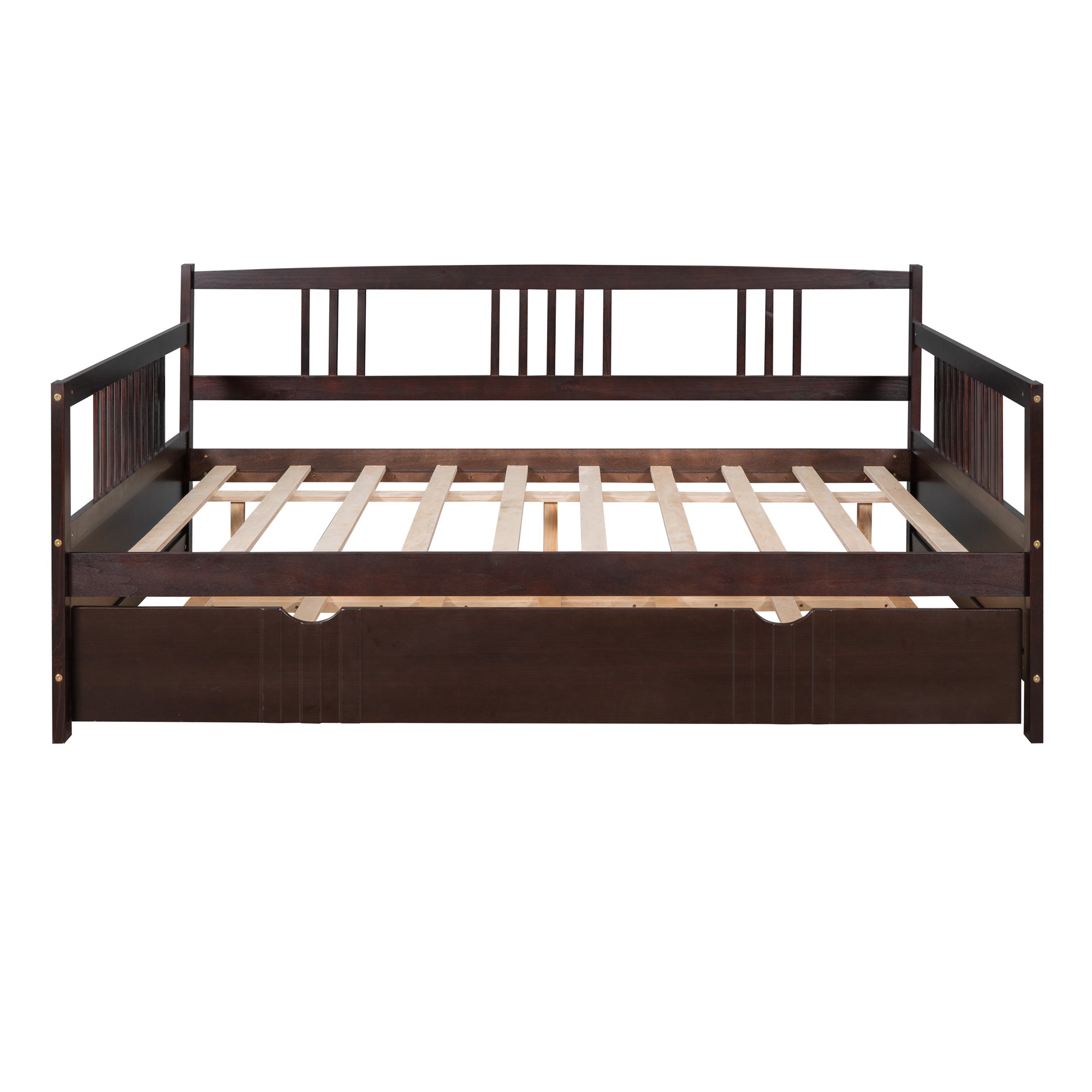 Twin Size Wood Daybed with Trundle