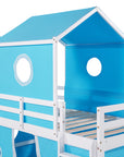 Bunk Bed with Slide, Tent and Tower