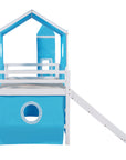 Bunk Bed with Slide, Tent and Tower