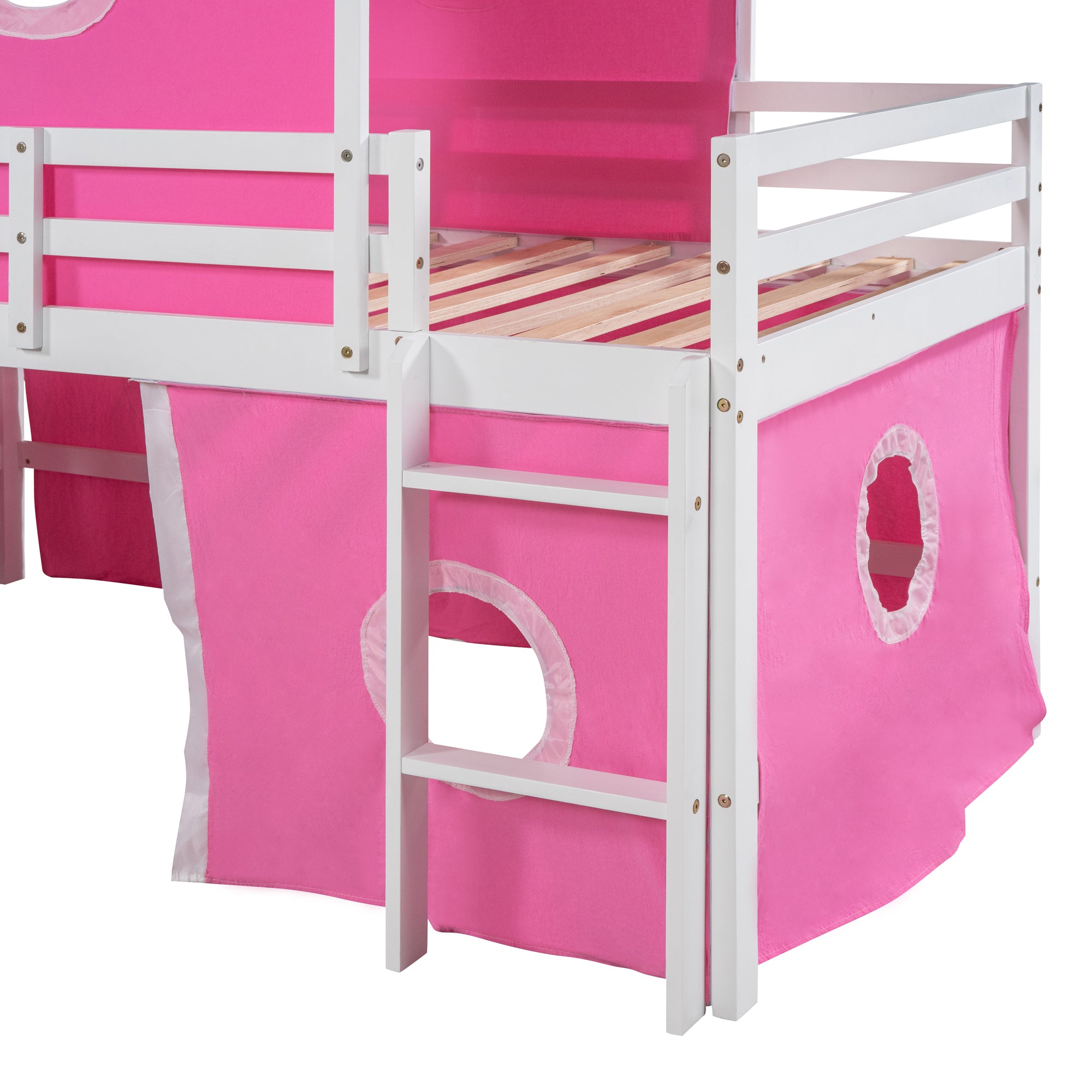 Bunk Bed with Slide, Tent and Tower