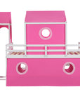 Bunk Bed with Slide, Tent and Tower