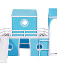 Bunk Bed with Slide, Tent and Tower