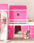 Bunk Bed with Slide, Tent and Tower