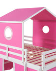 Bunk Bed with Slide, Tent and Tower